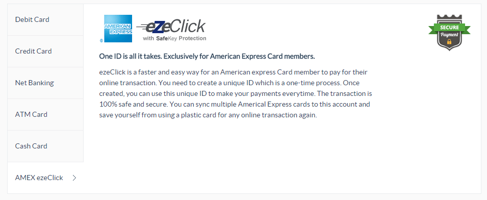 EzClick Payment Gateway