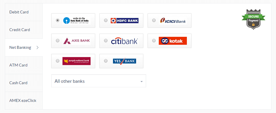 Netbanking Payment Gateway