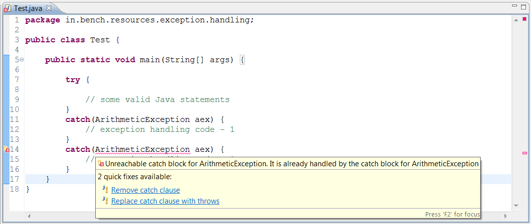 Java Exception Handling Interview Questions 6