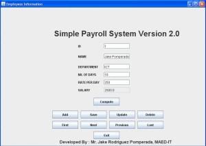 Payroll Test Cases