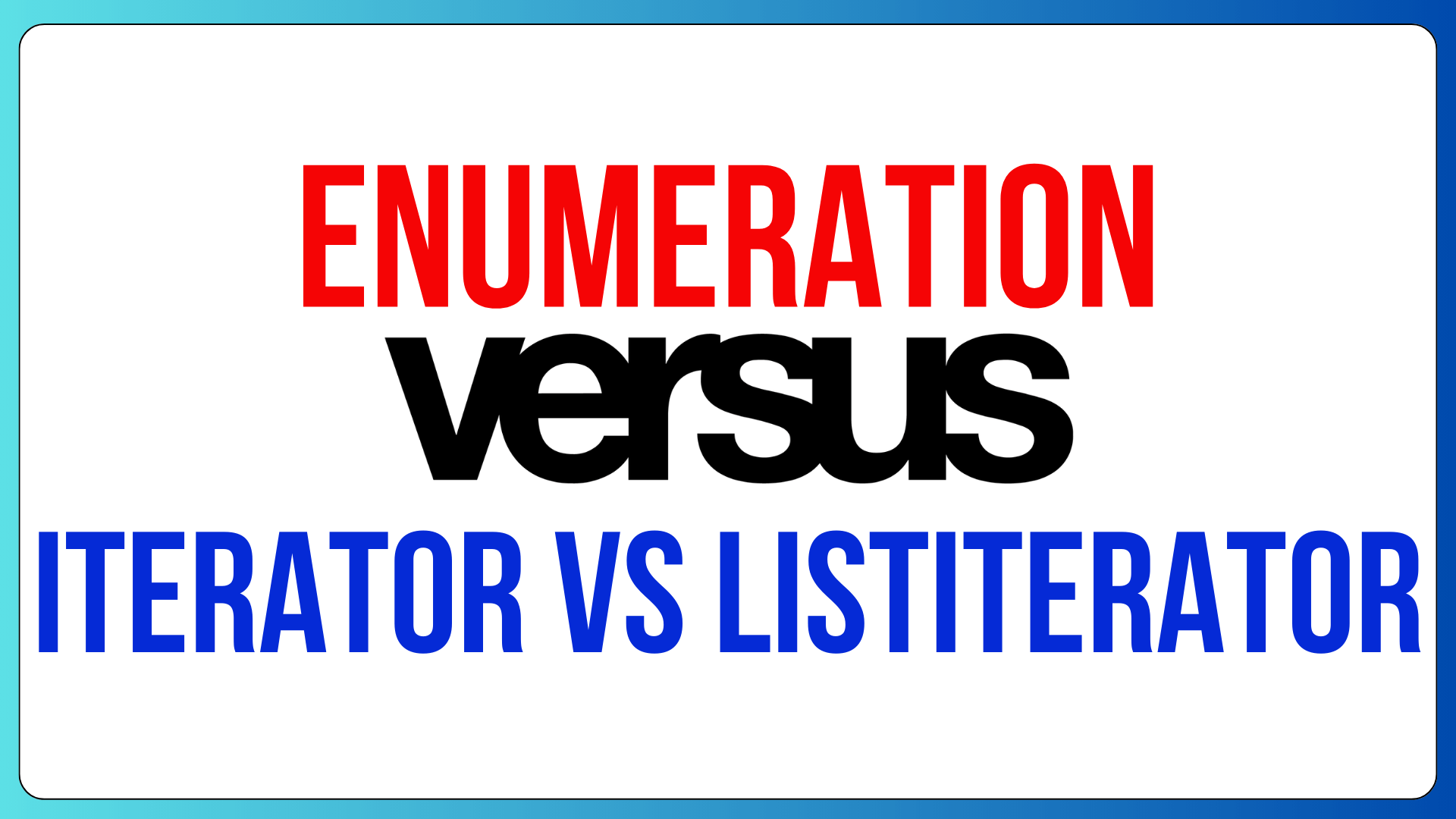 Enumeration In Java 