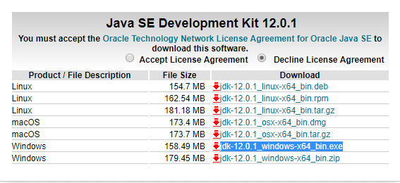 Download Java JDK