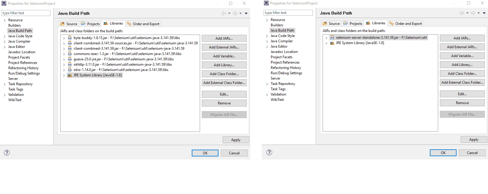 All Selenium Jar Files In Environment