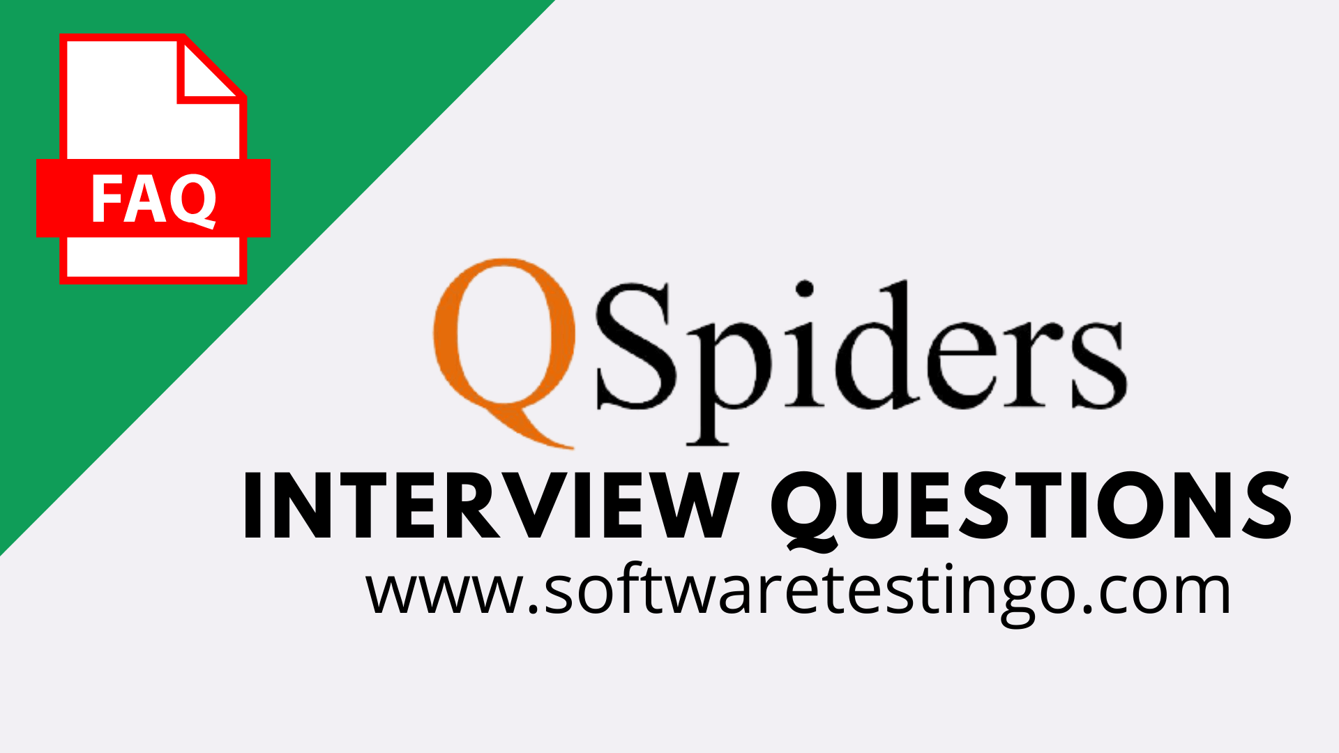 Qspiders Mock Interview Questions
