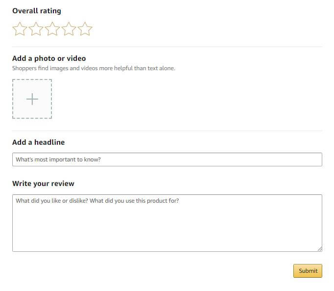 Test Case for Amazon review