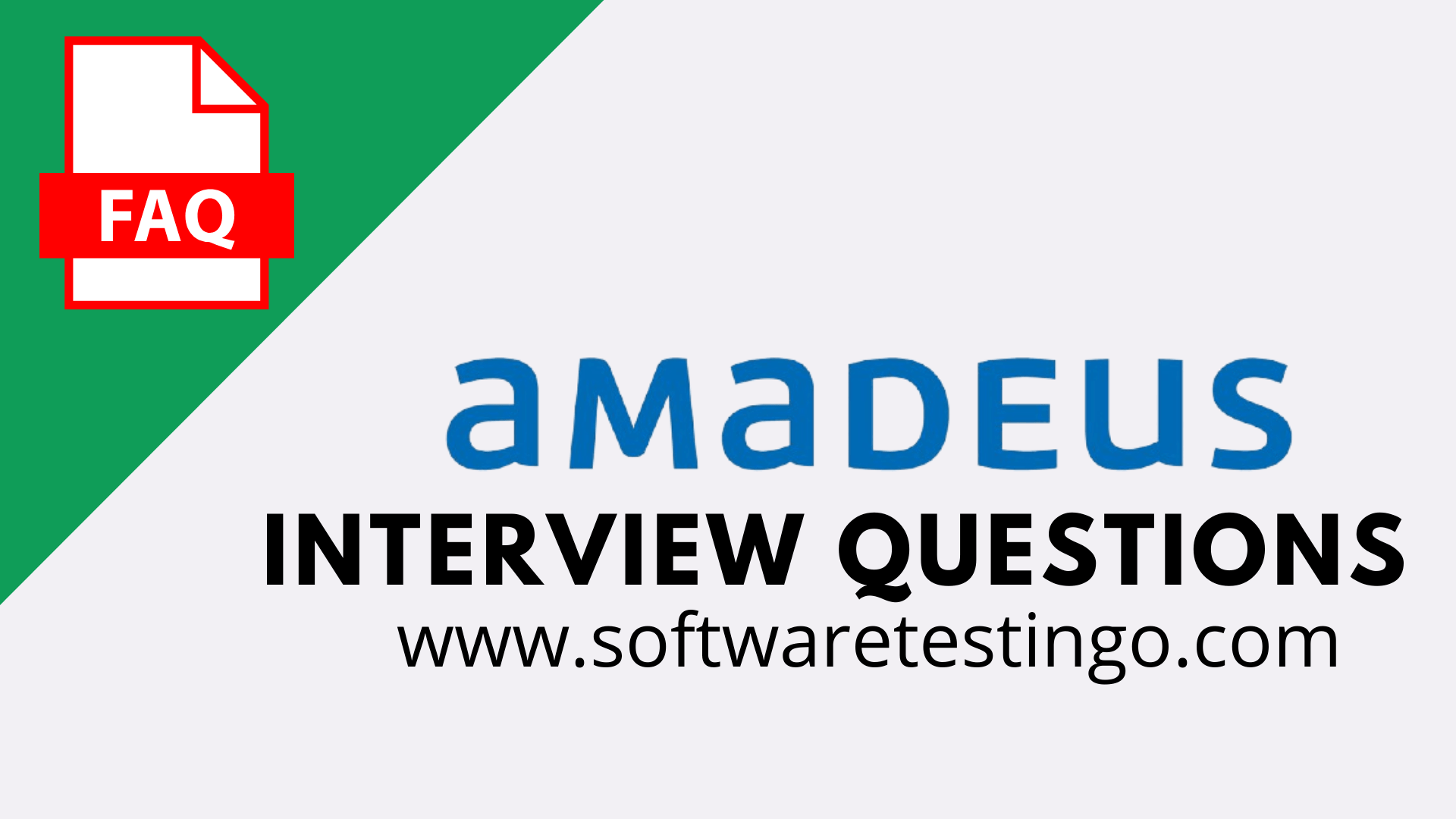 AMADEUS Interview QuestionsAMADEUS Interview Questions