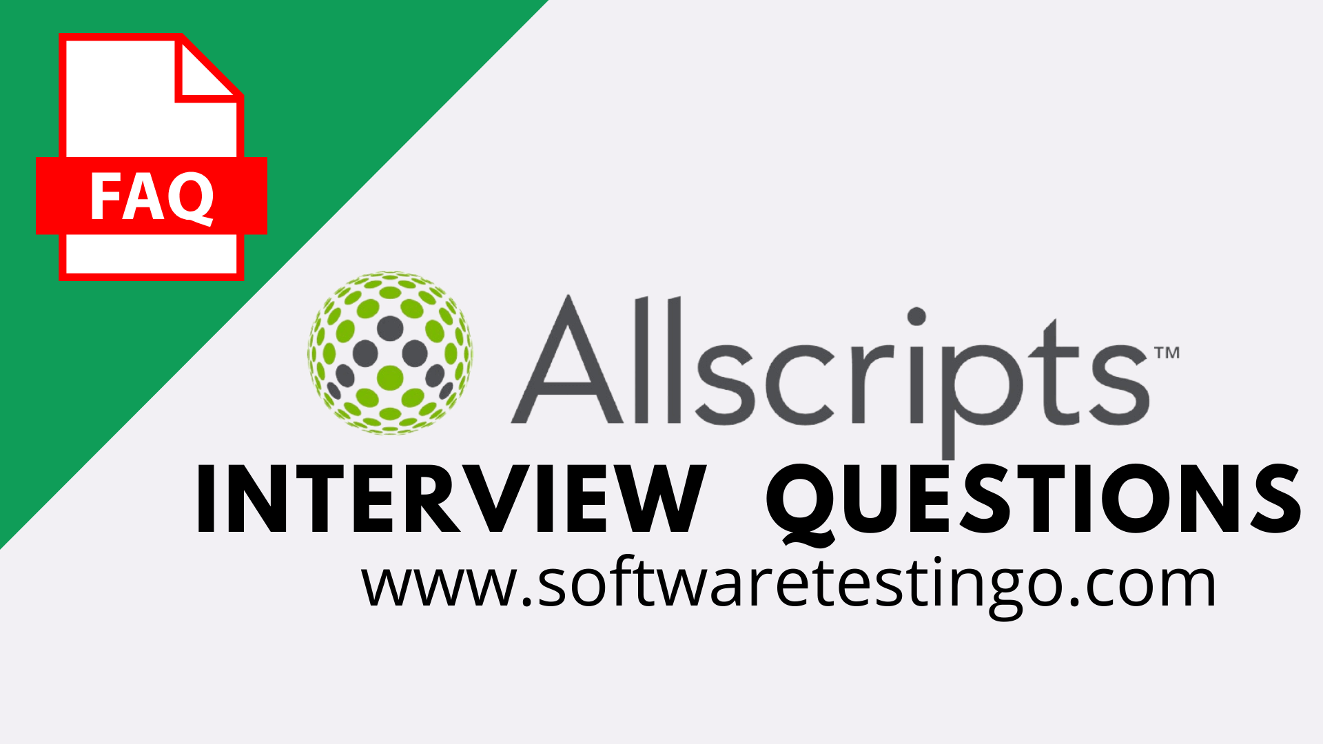 Allscripts Interview Questions
