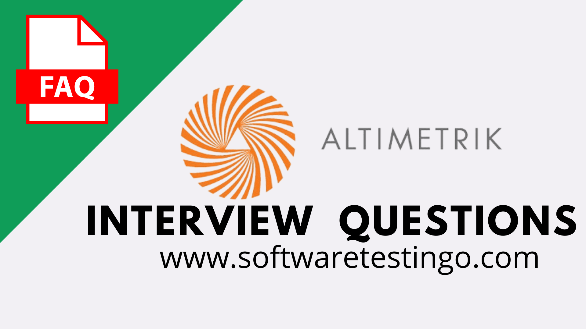 Altimetrik Interview Questions