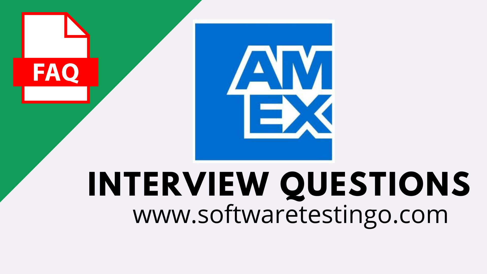 Amex Interview QuestionsAmex Interview Questions