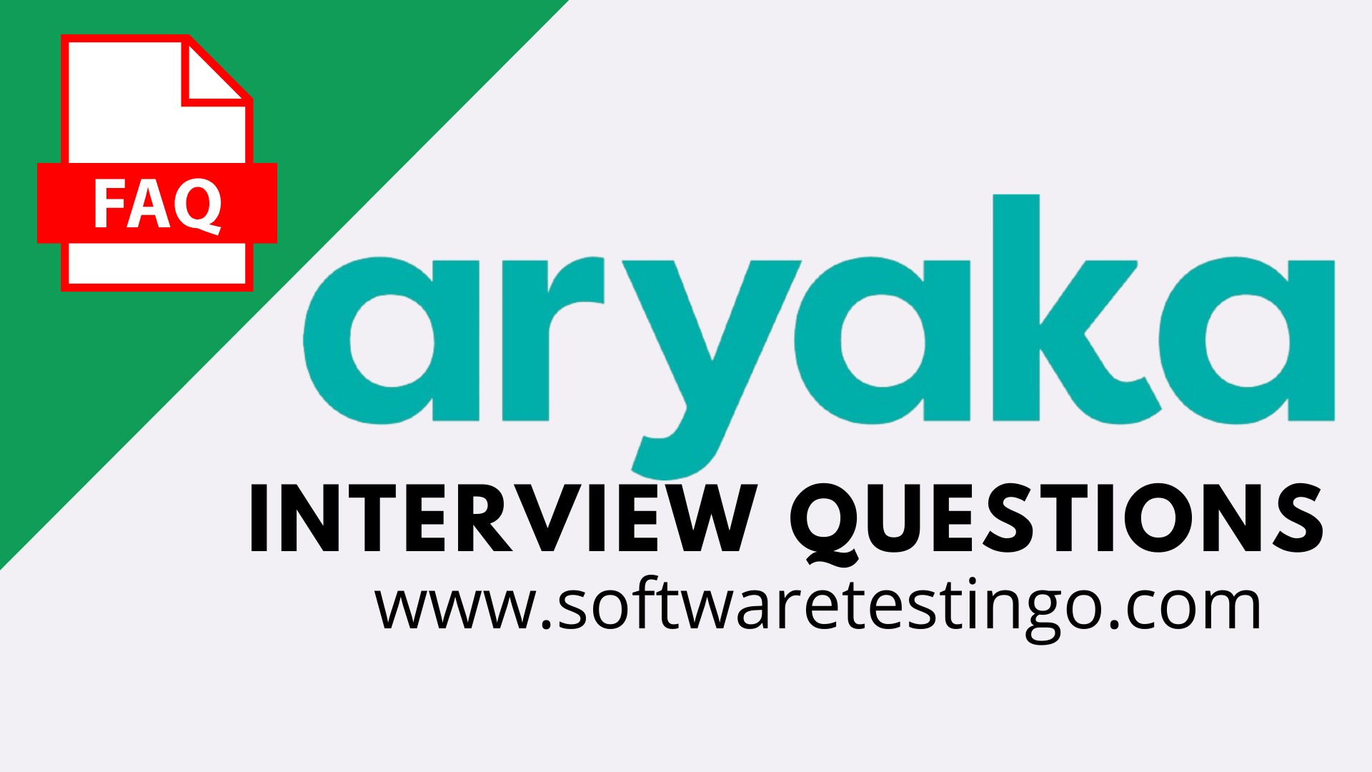 Aryaka Networks Java Selenium Interview Questions
