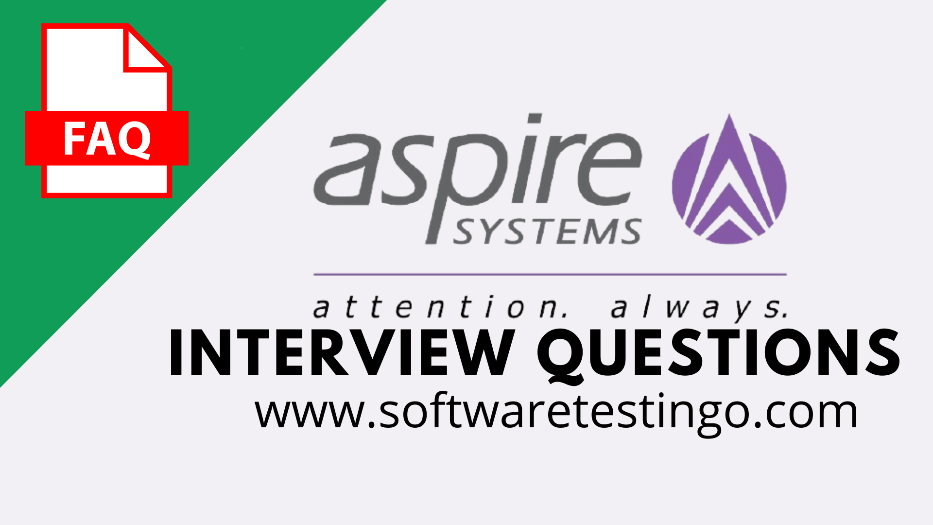 Aspire Systems Interview Questions