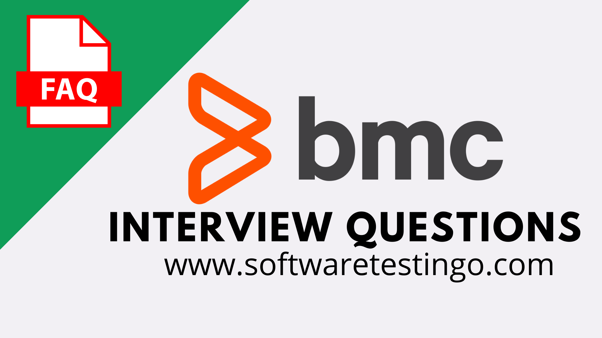 BMC Software Java Selenium Interview Questions