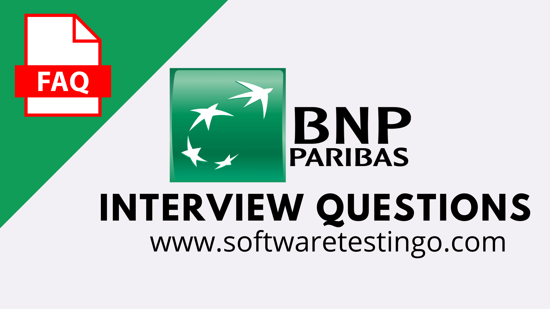 BNP Paribas Interview Questions