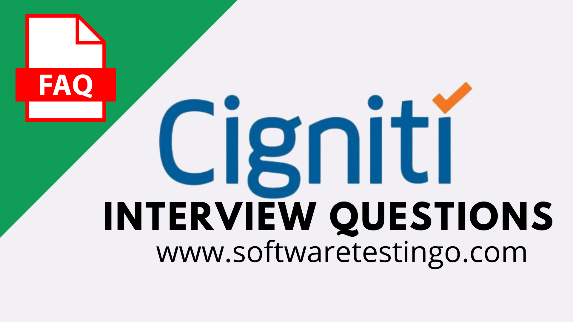 Cigniti Interview Questions