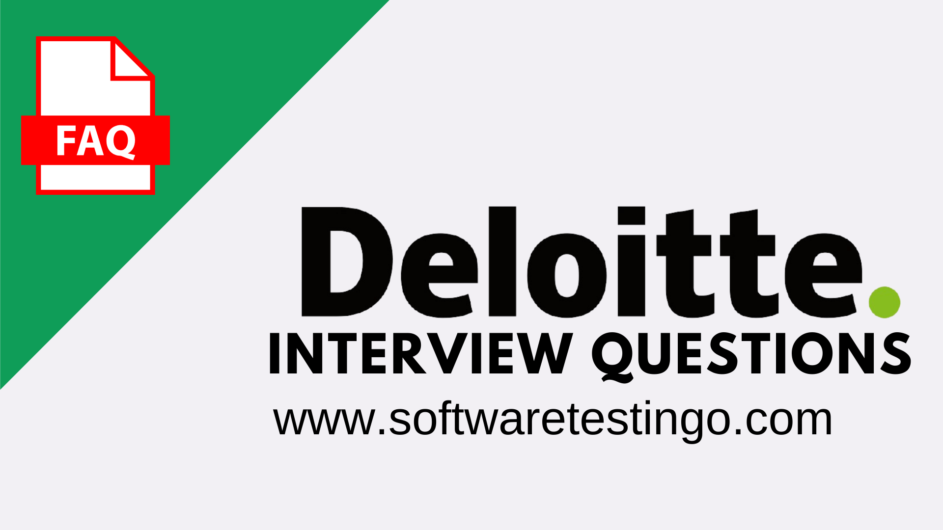Deloitte India Interview Questions