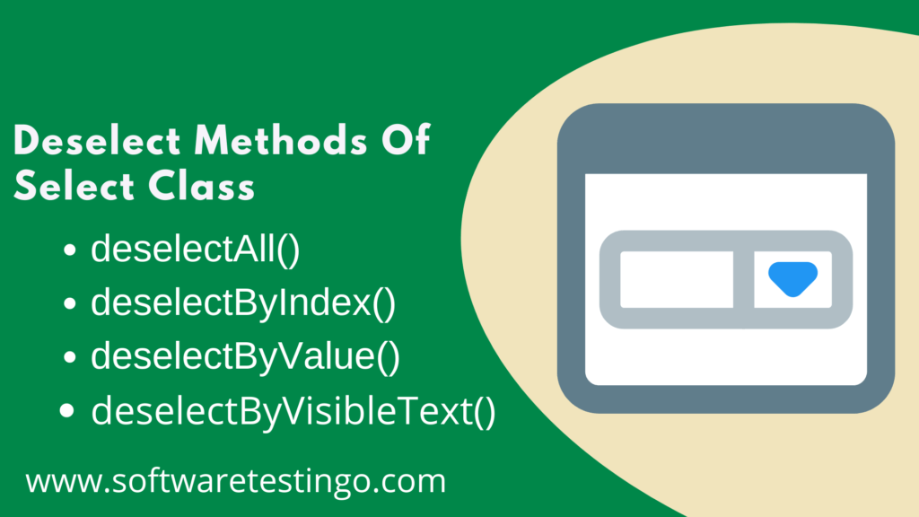 Deselect Methods Of Selenium Select Class