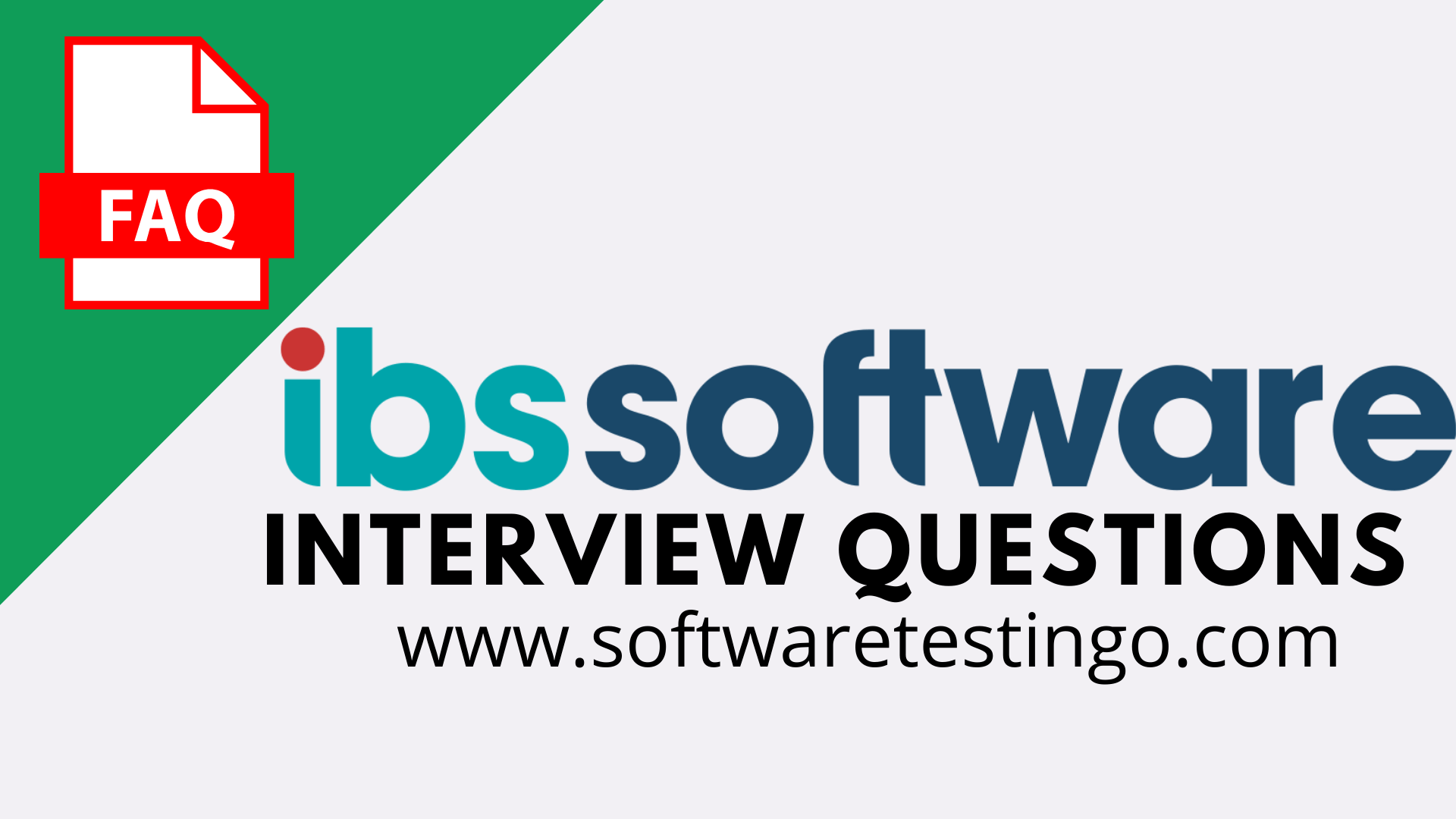 IBS Interview Questions