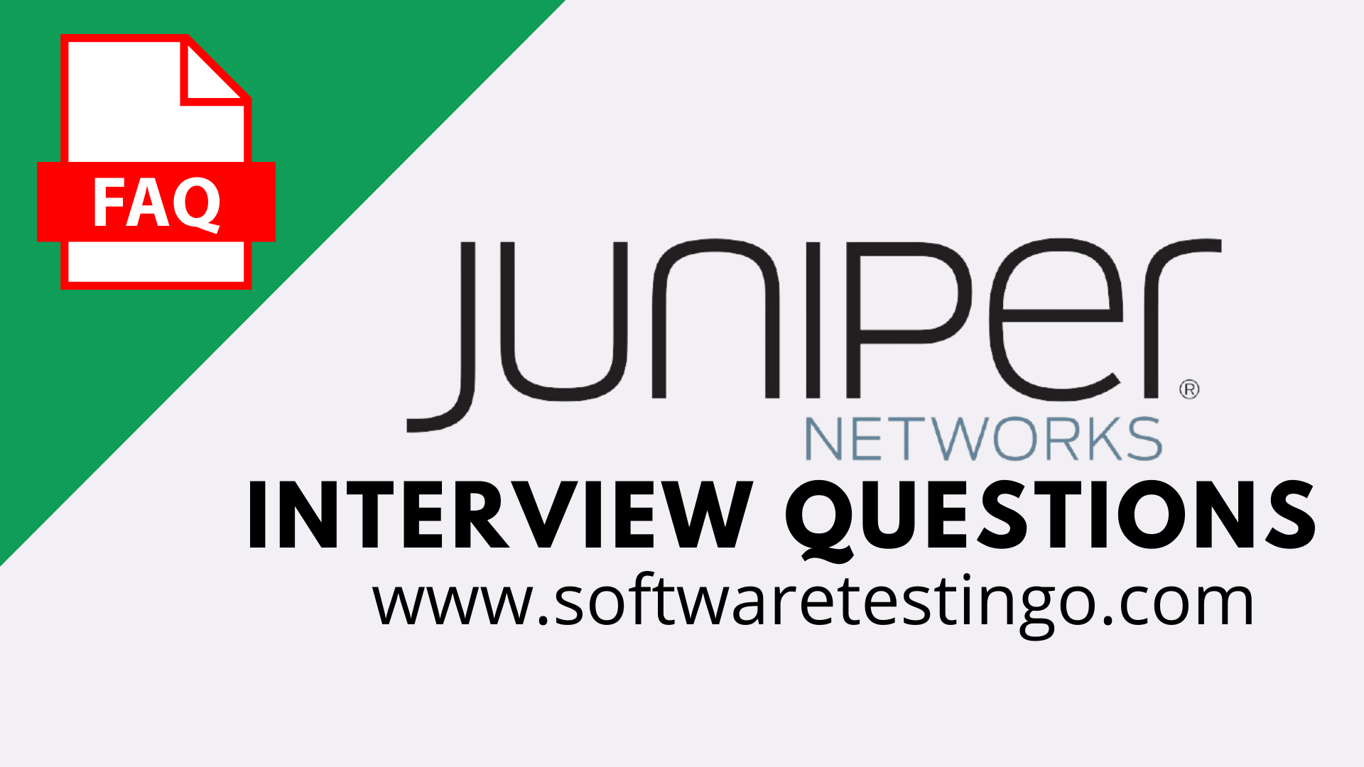 Juniper Networks Java Selenium Interview Questions