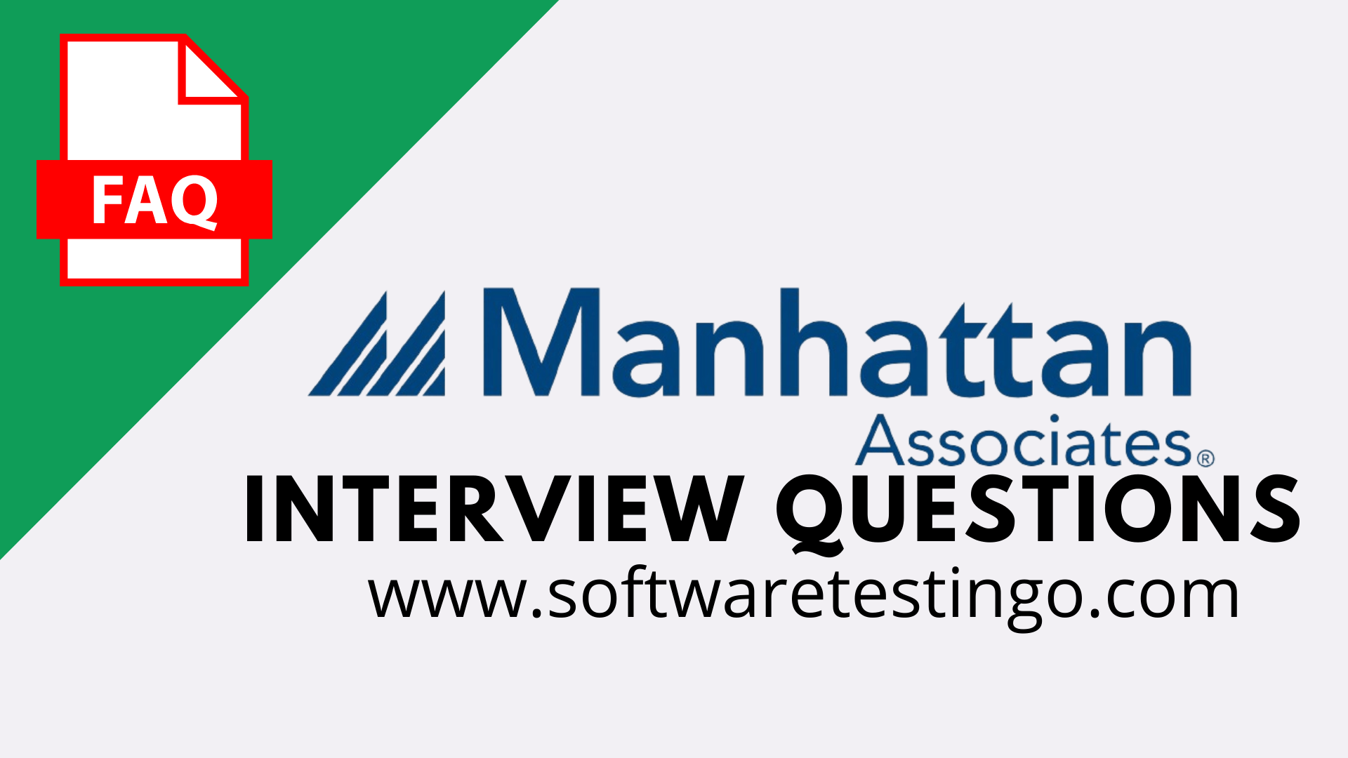 Manhattan Associates Interview Questions