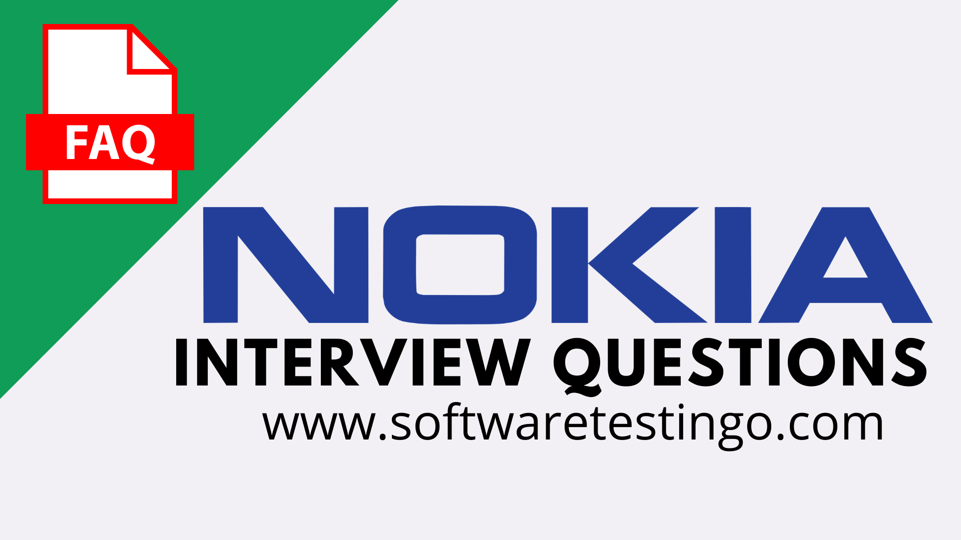 Nokia Manual Selenium Interview Questions