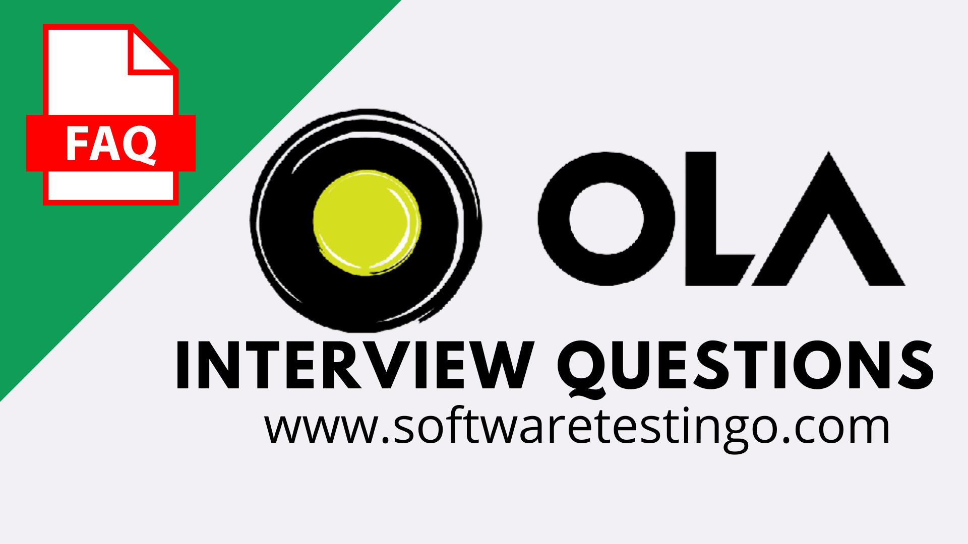 Ola Cabs Interview Questions