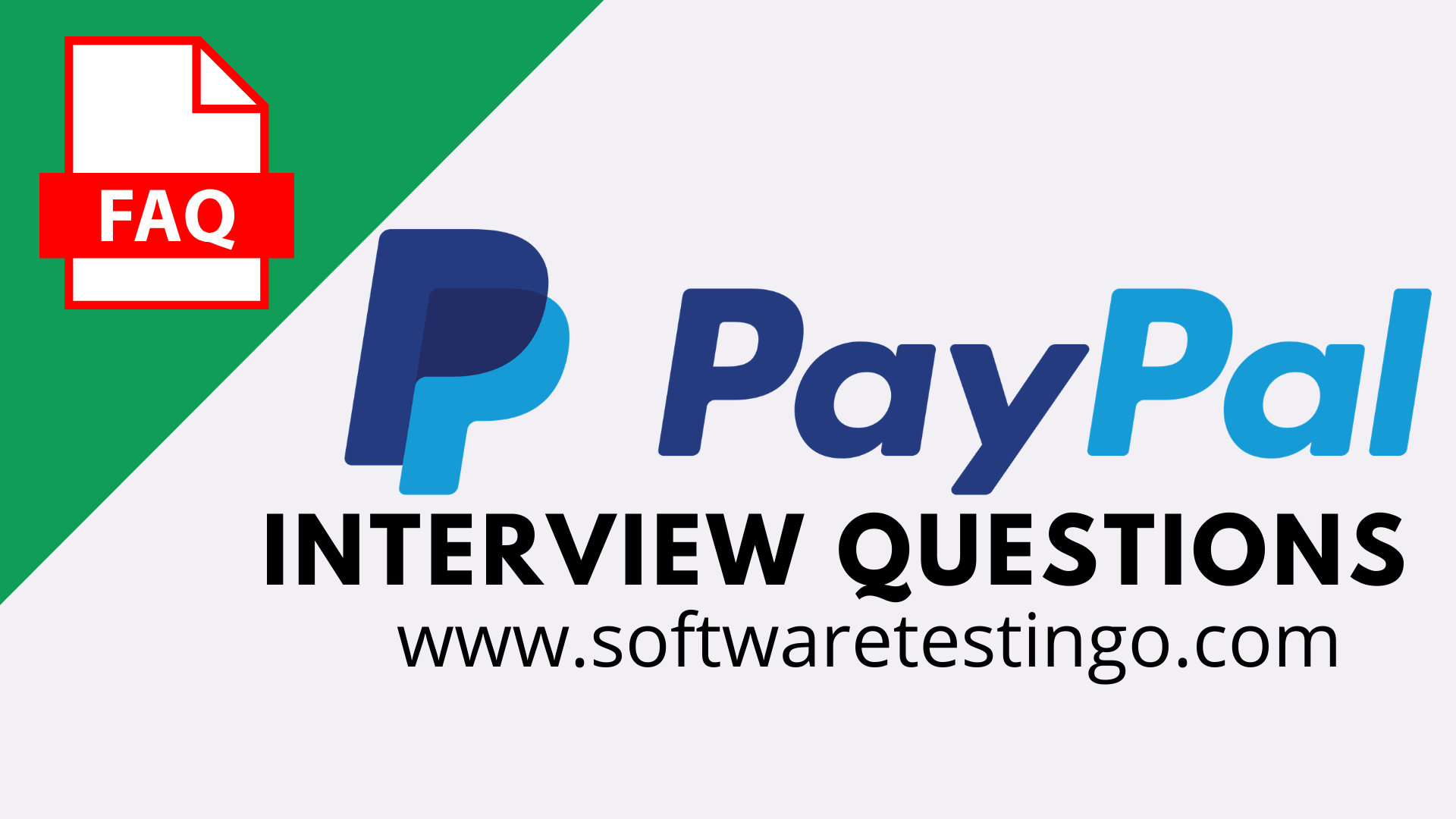 PayPal Java Selenium Interview Questions