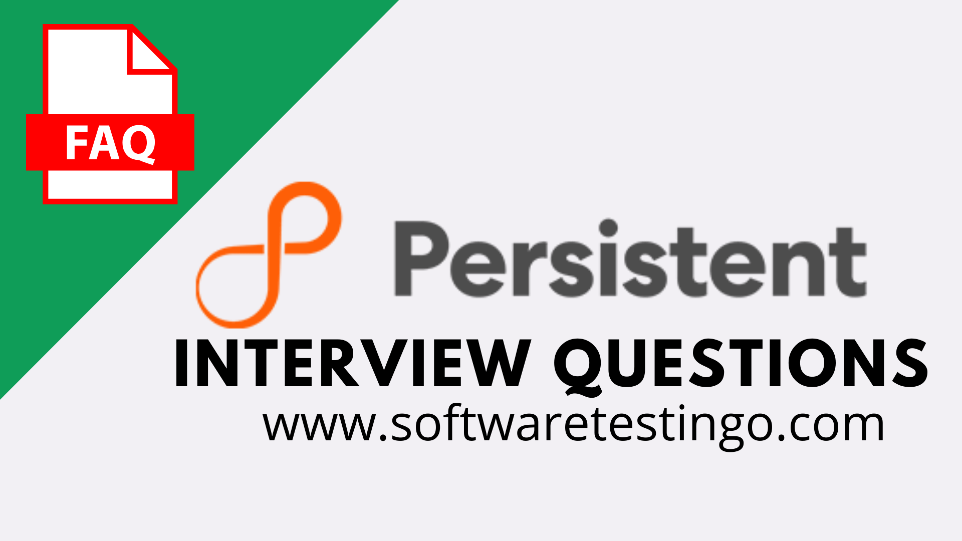 Persistent Systems Interview Questions