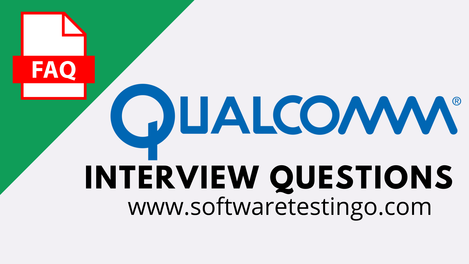 Qualcomm Java Selenium Interview Questions