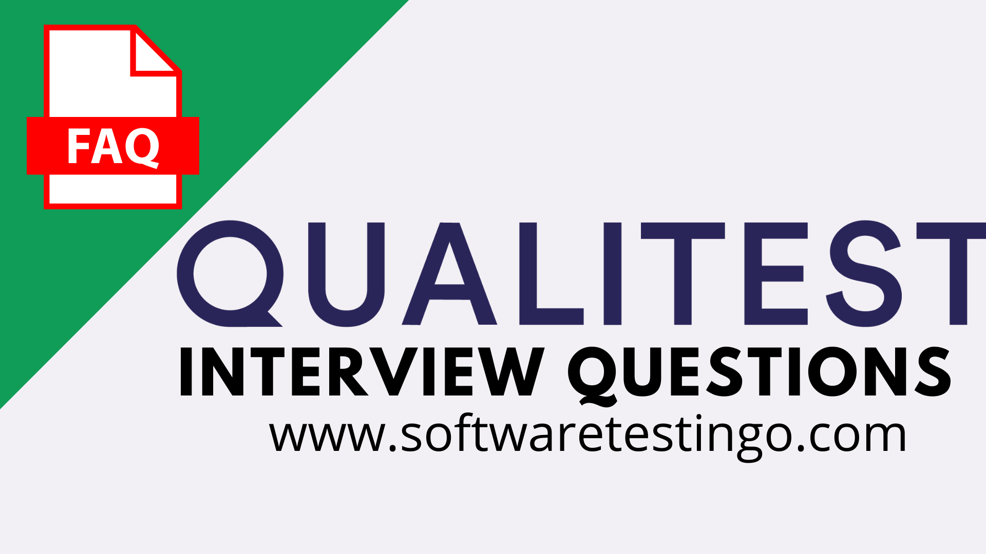 QualiTest Interview Questions