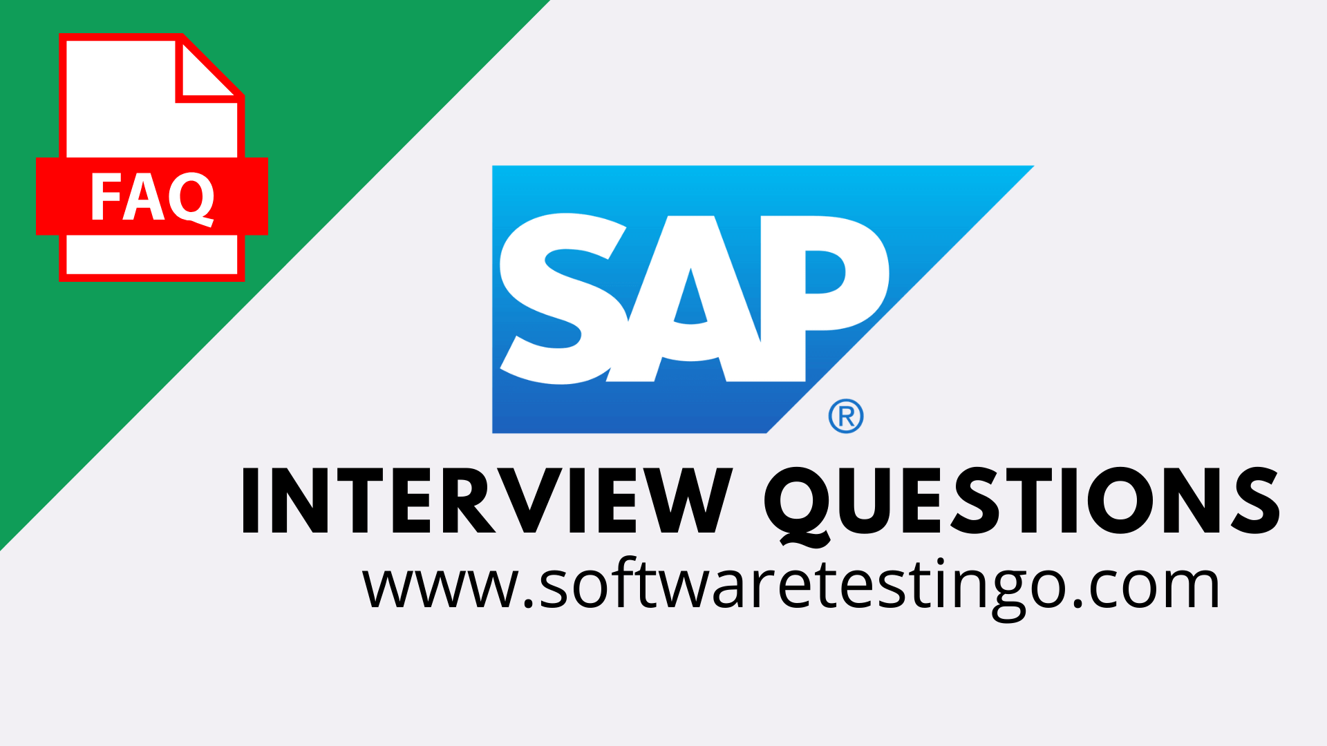 SAP Labs Interview Questions