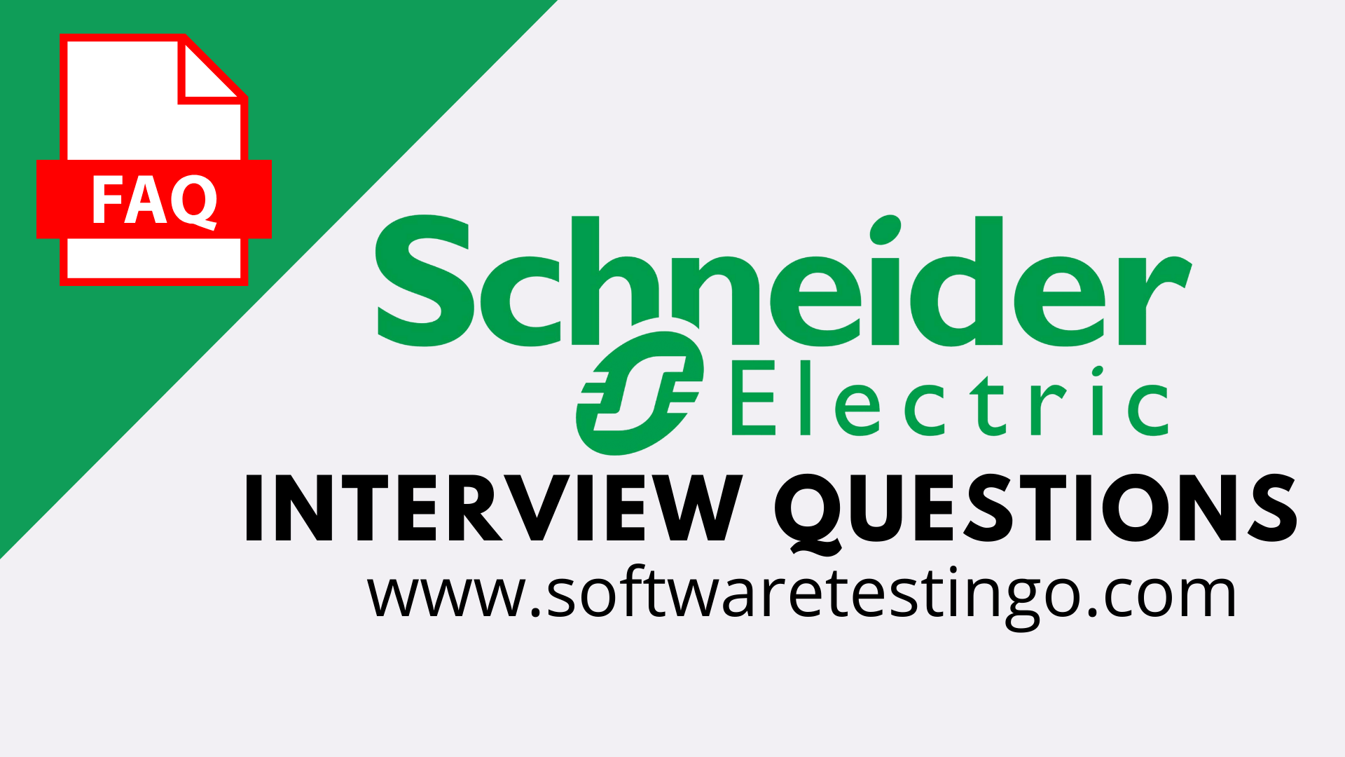 Schneider Electric Interview Questions