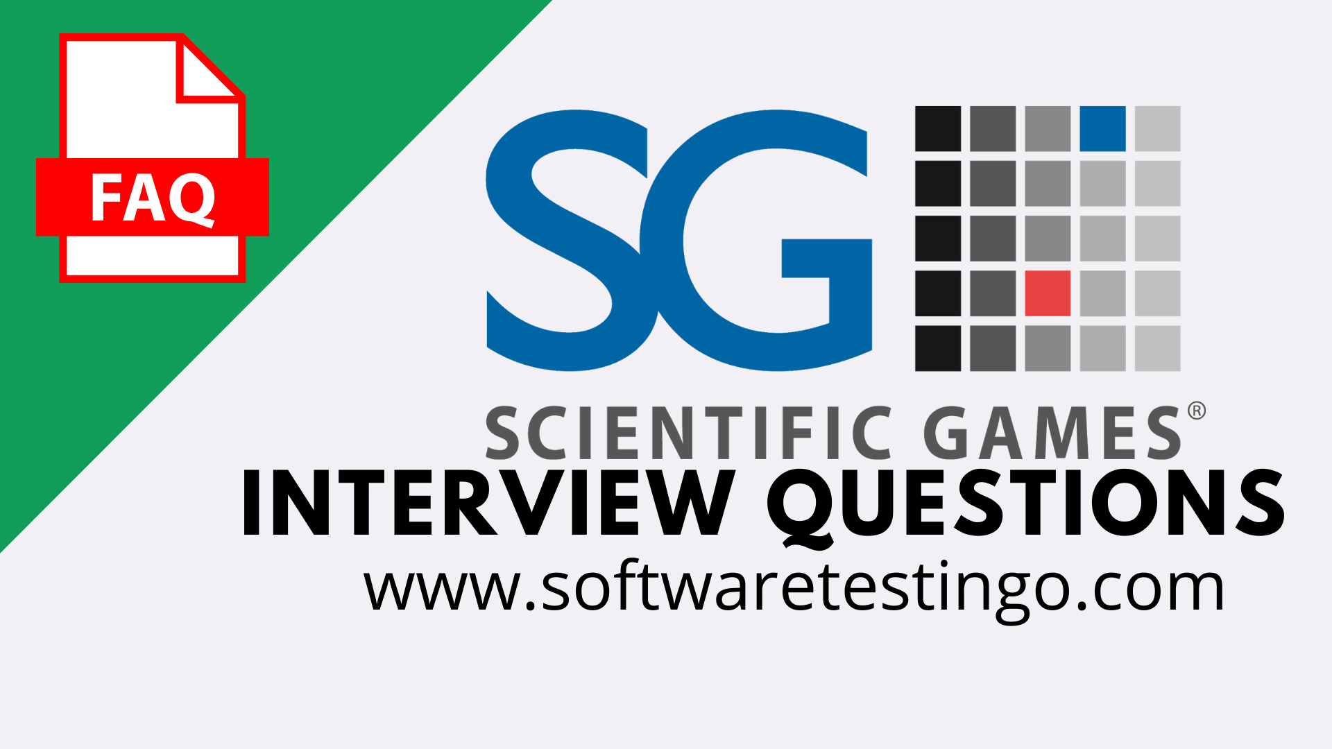 Scientific Games Interview Questions