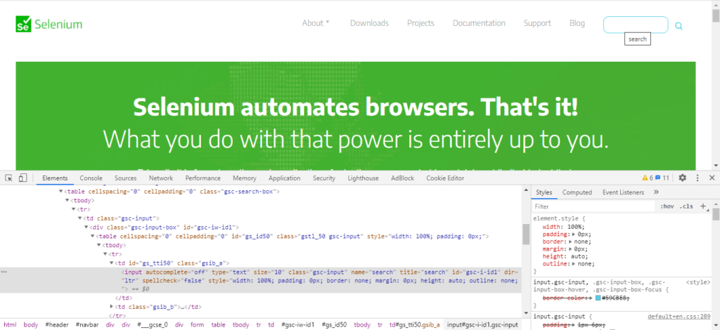 Selenium Tooltip Text with Title