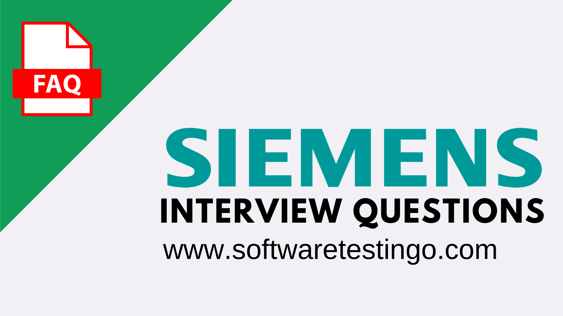 Siemens Interview Questions