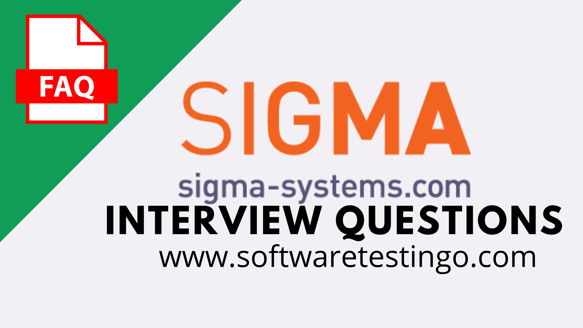 Sigma System Questions
