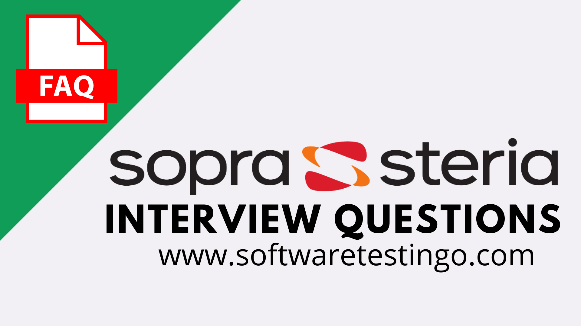 Sopra Steria Interview Questions
