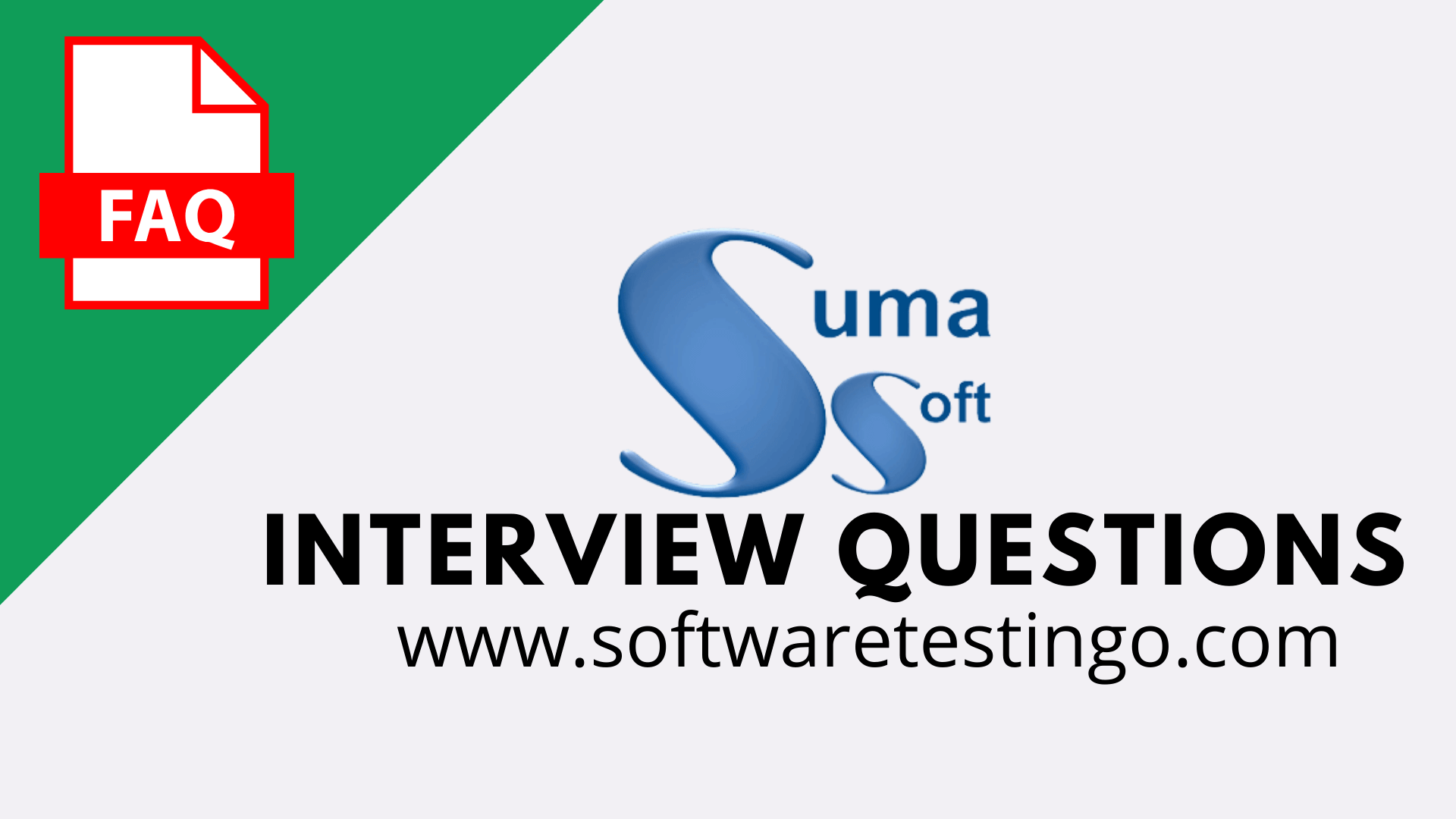 Suma Soft Interview Questions