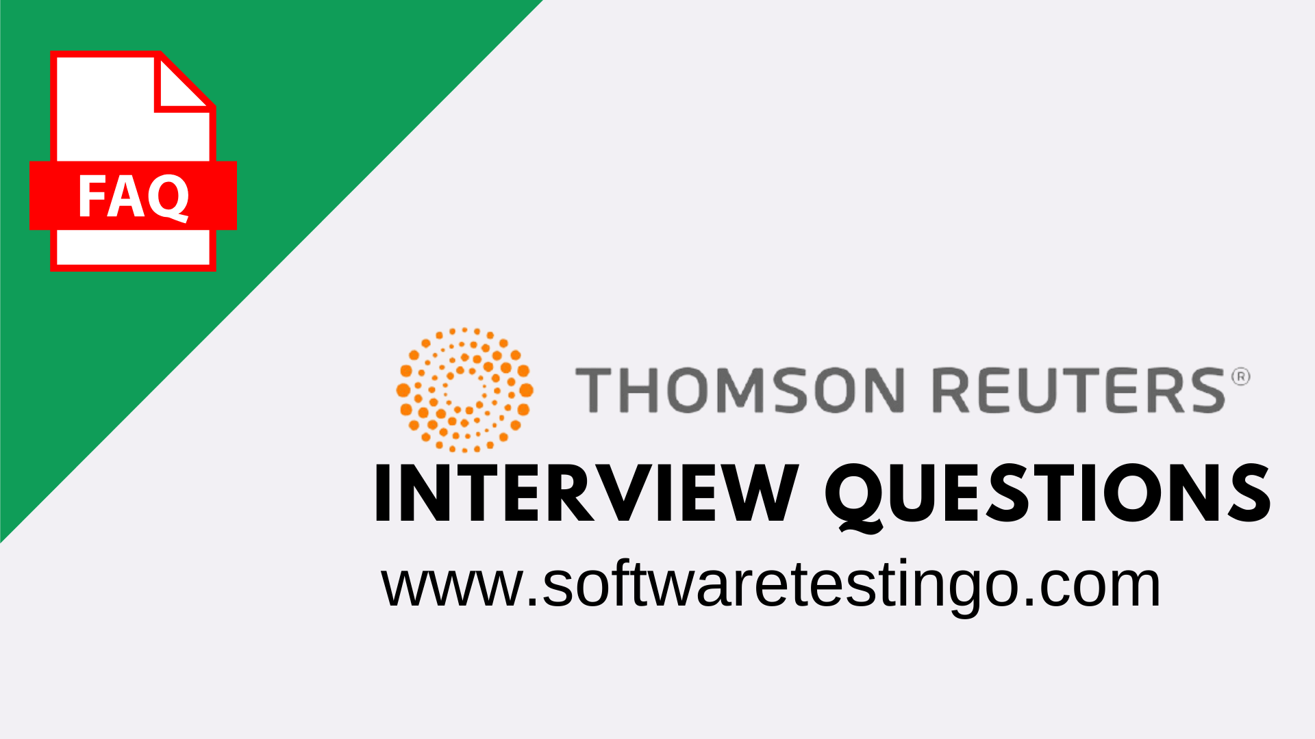 Thomson Reuters Interview Questions