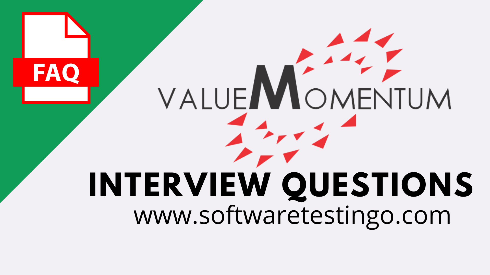 ValueMomentum Interview Questions