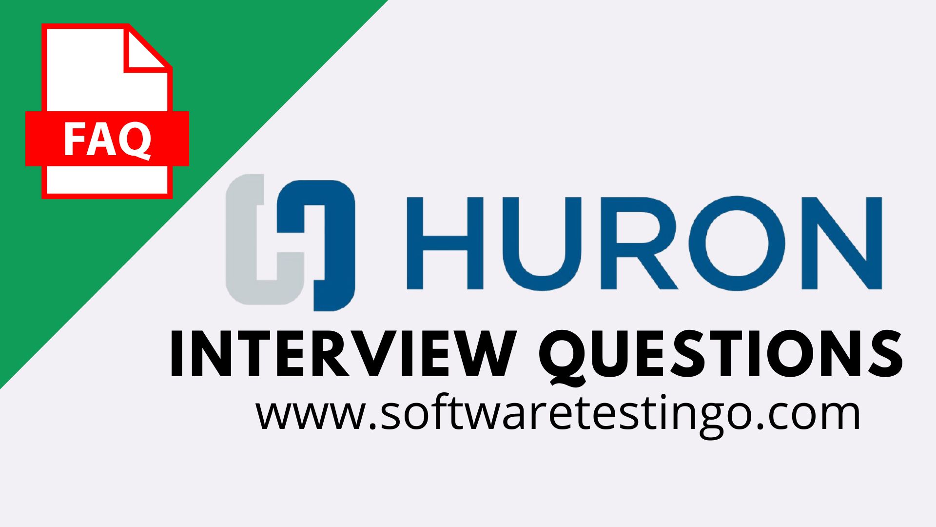 Huron Interview Questions