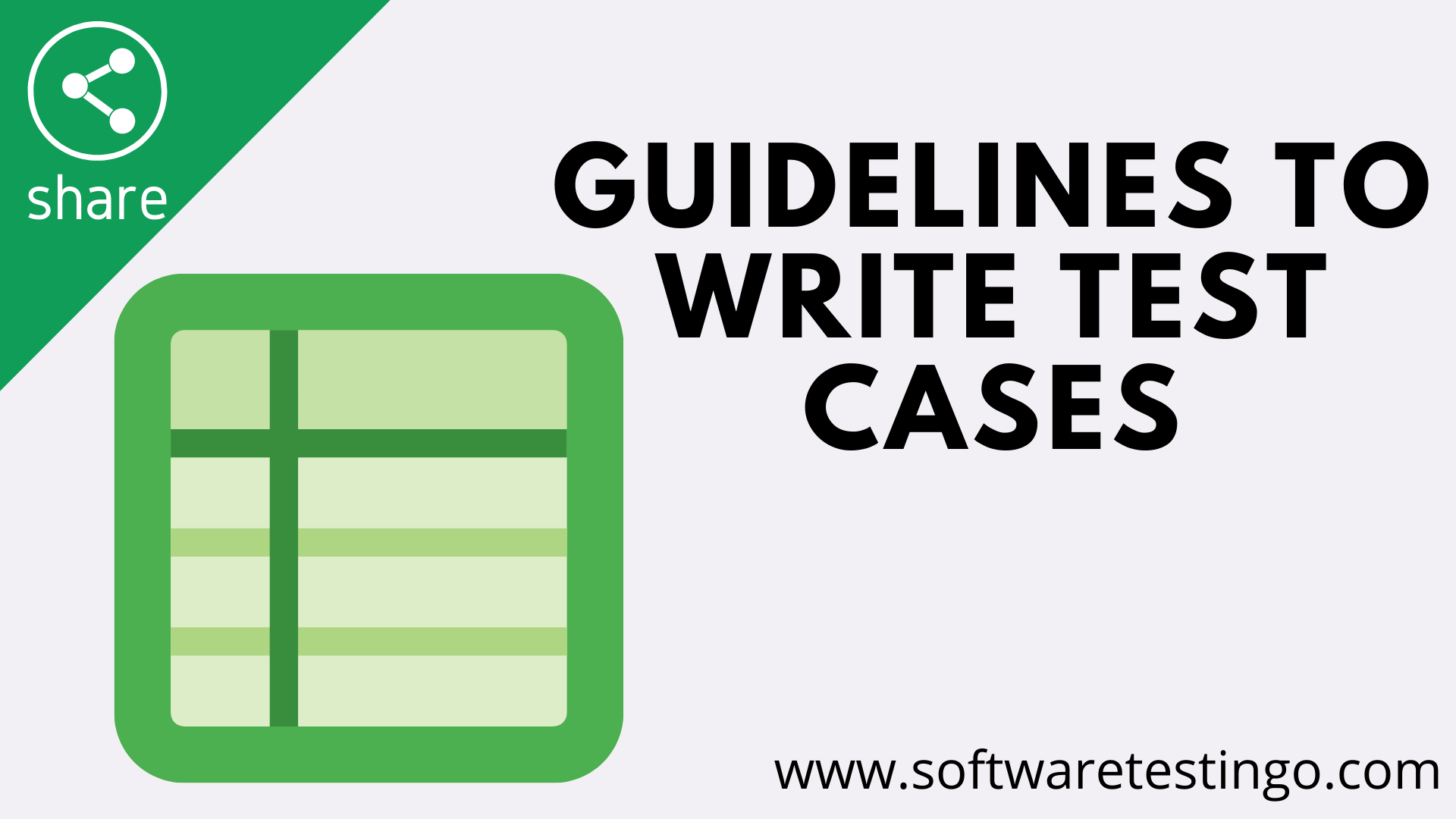 Guidelines To Write Test Cases