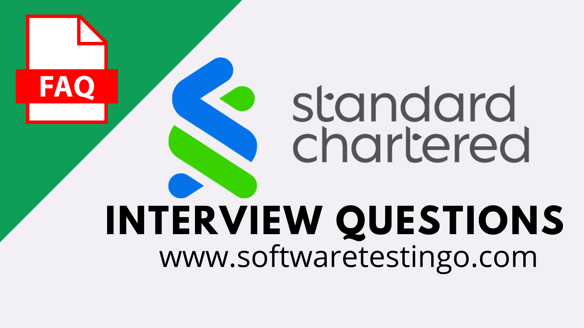 Standard Chartered Bank SCB Interview Questions