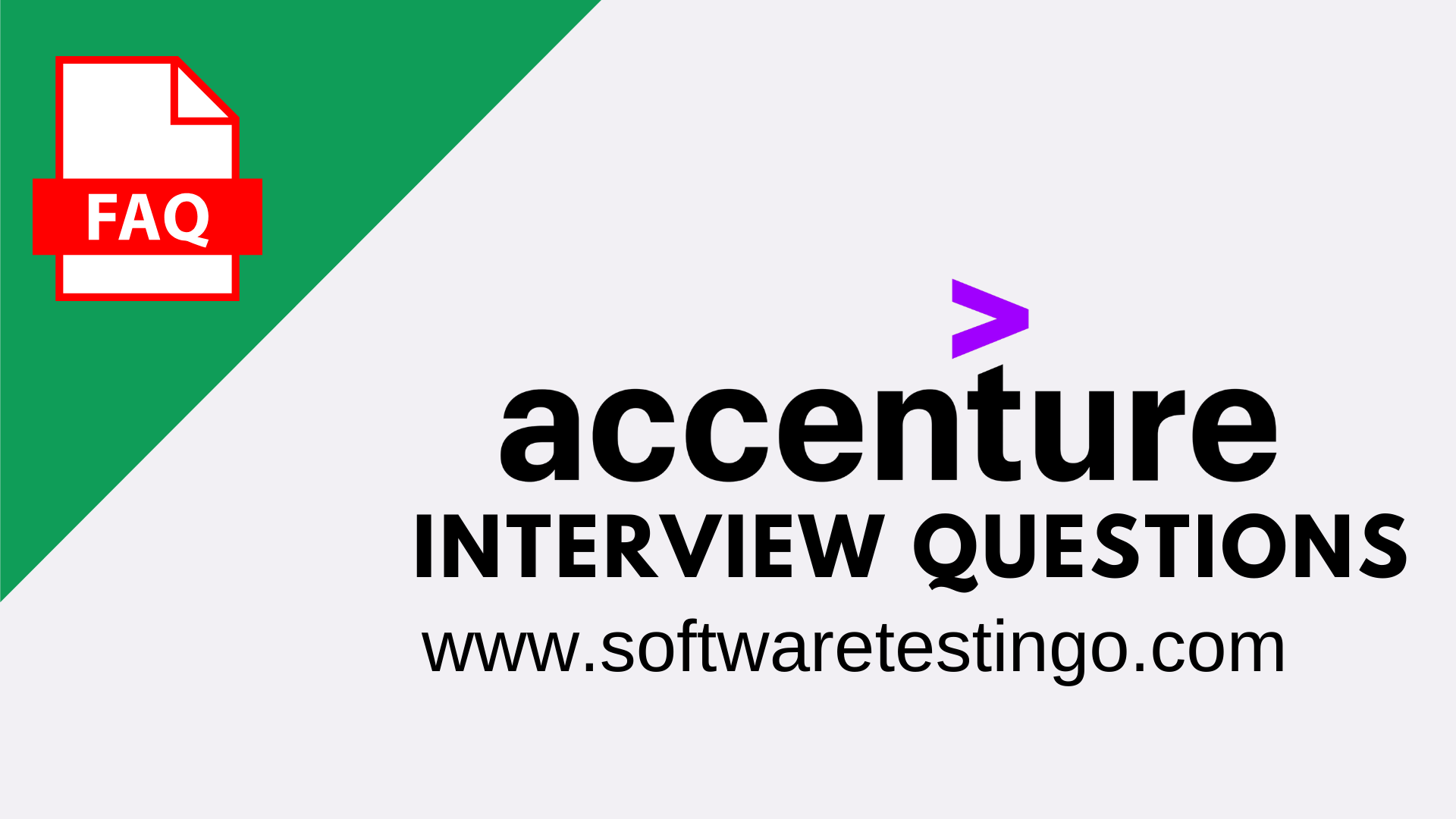 Accenture Selenium Interview Questions