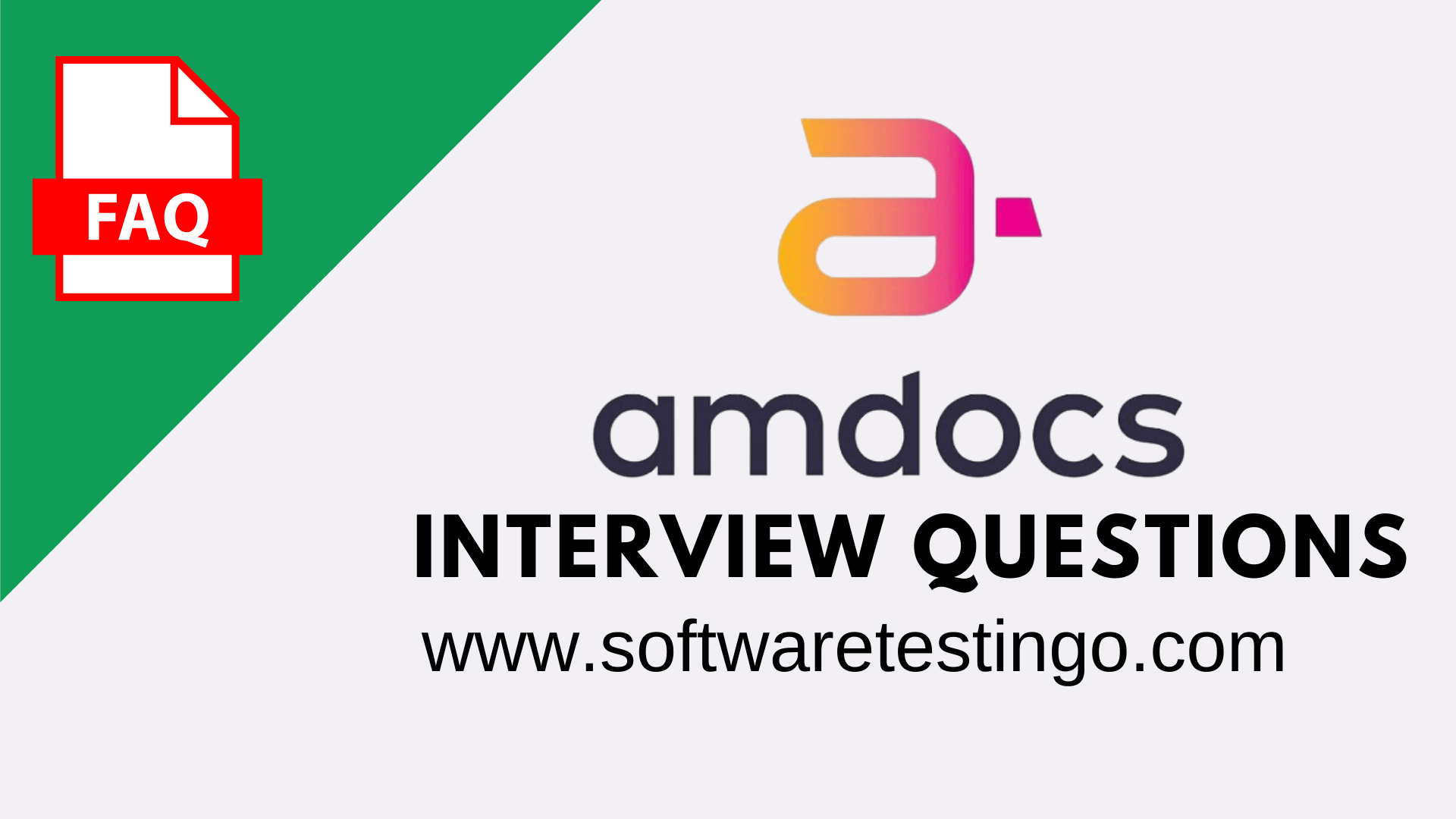 Amdocs Java Selenium Interview Questions