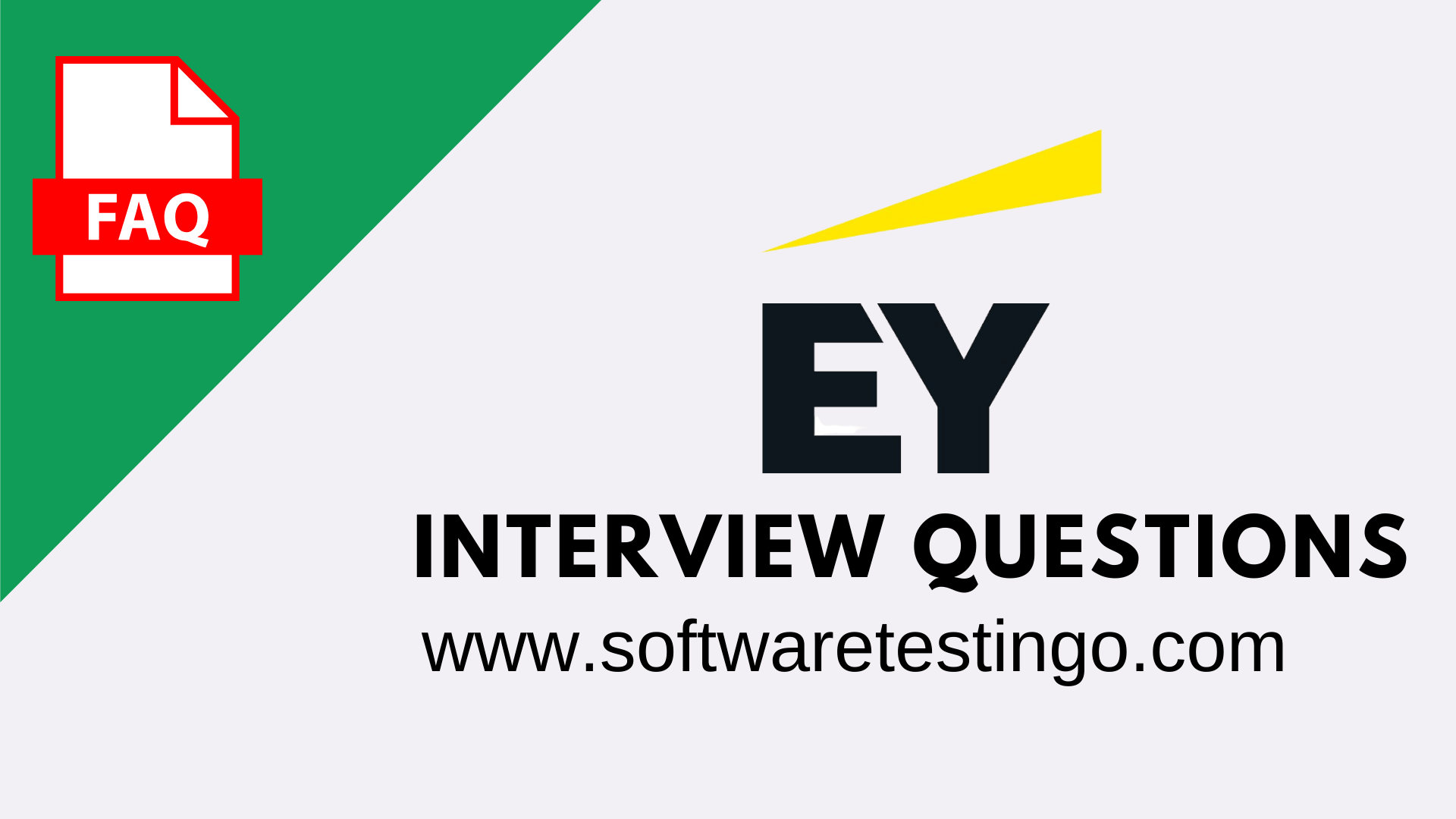 EY Automation Testing Interview Questions Manual 2023
