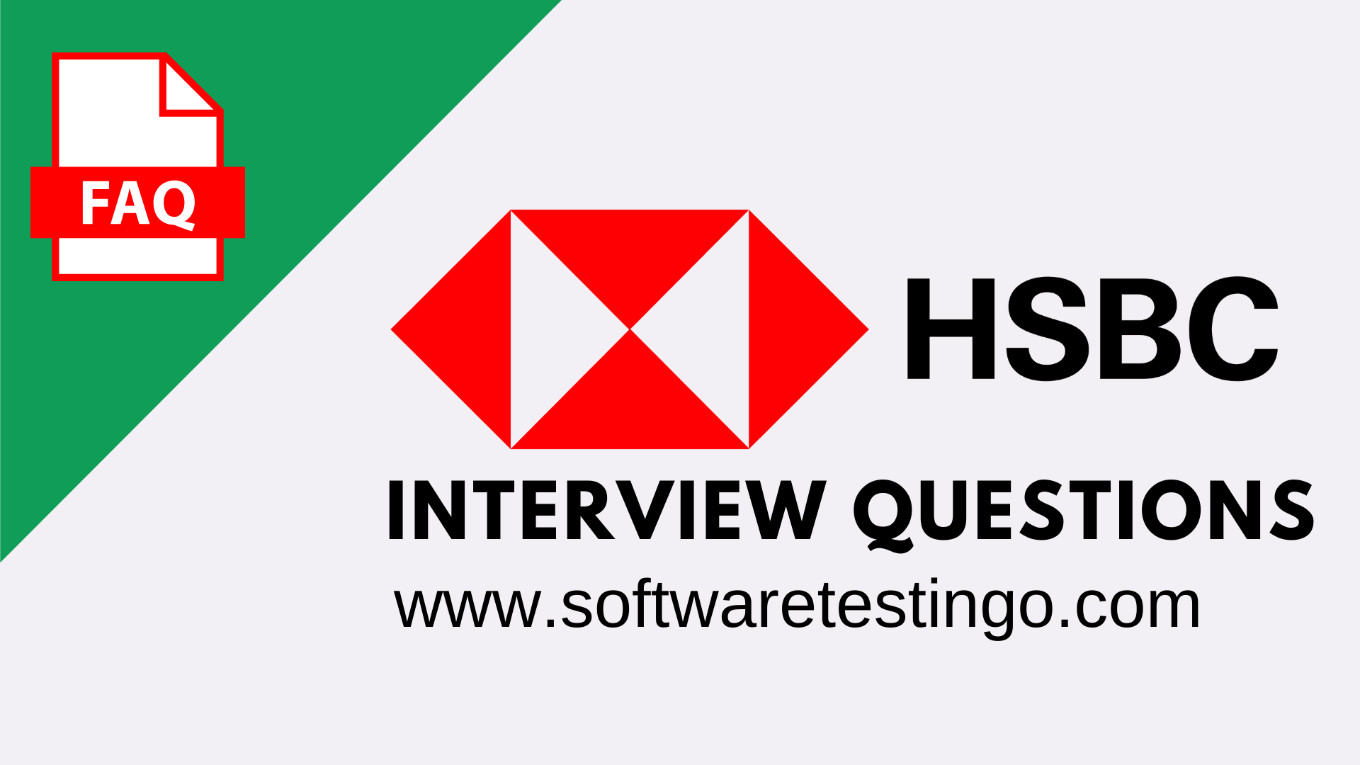 HSBC Interview Questions
