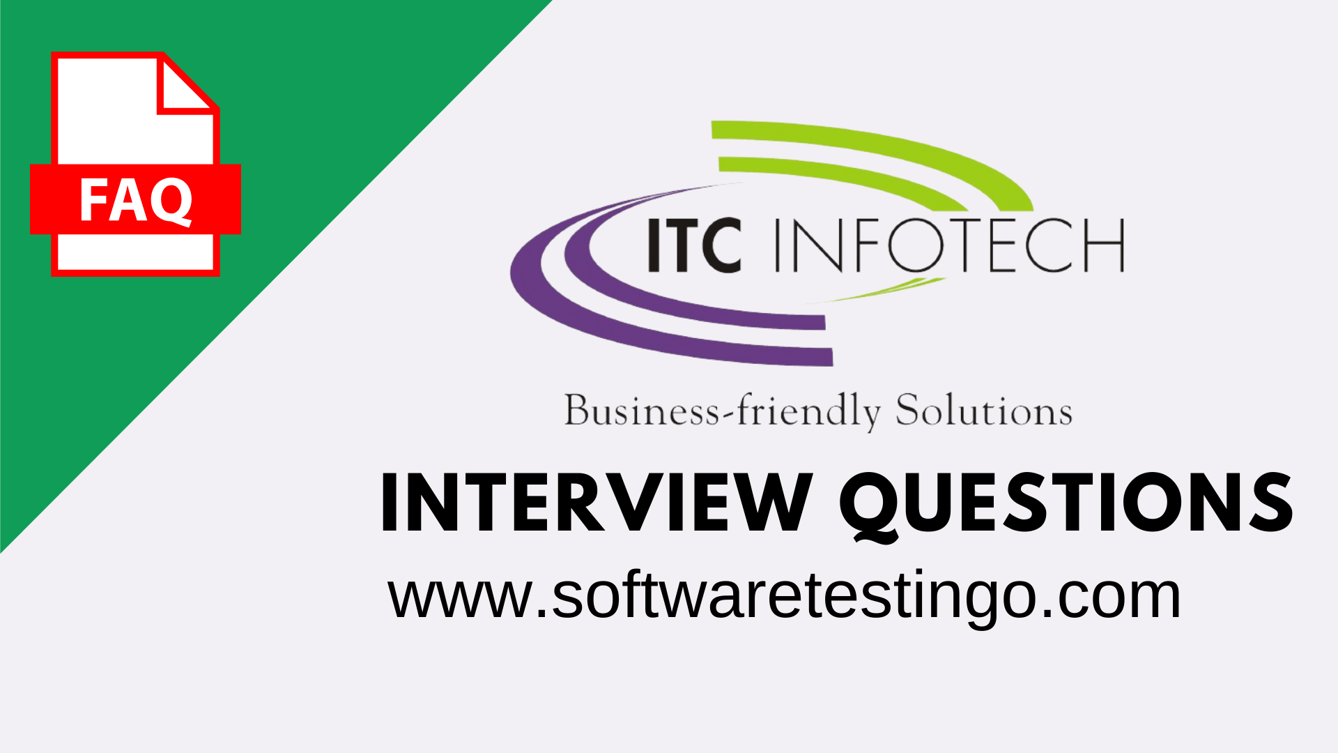 ITC Infotech Interview Questions