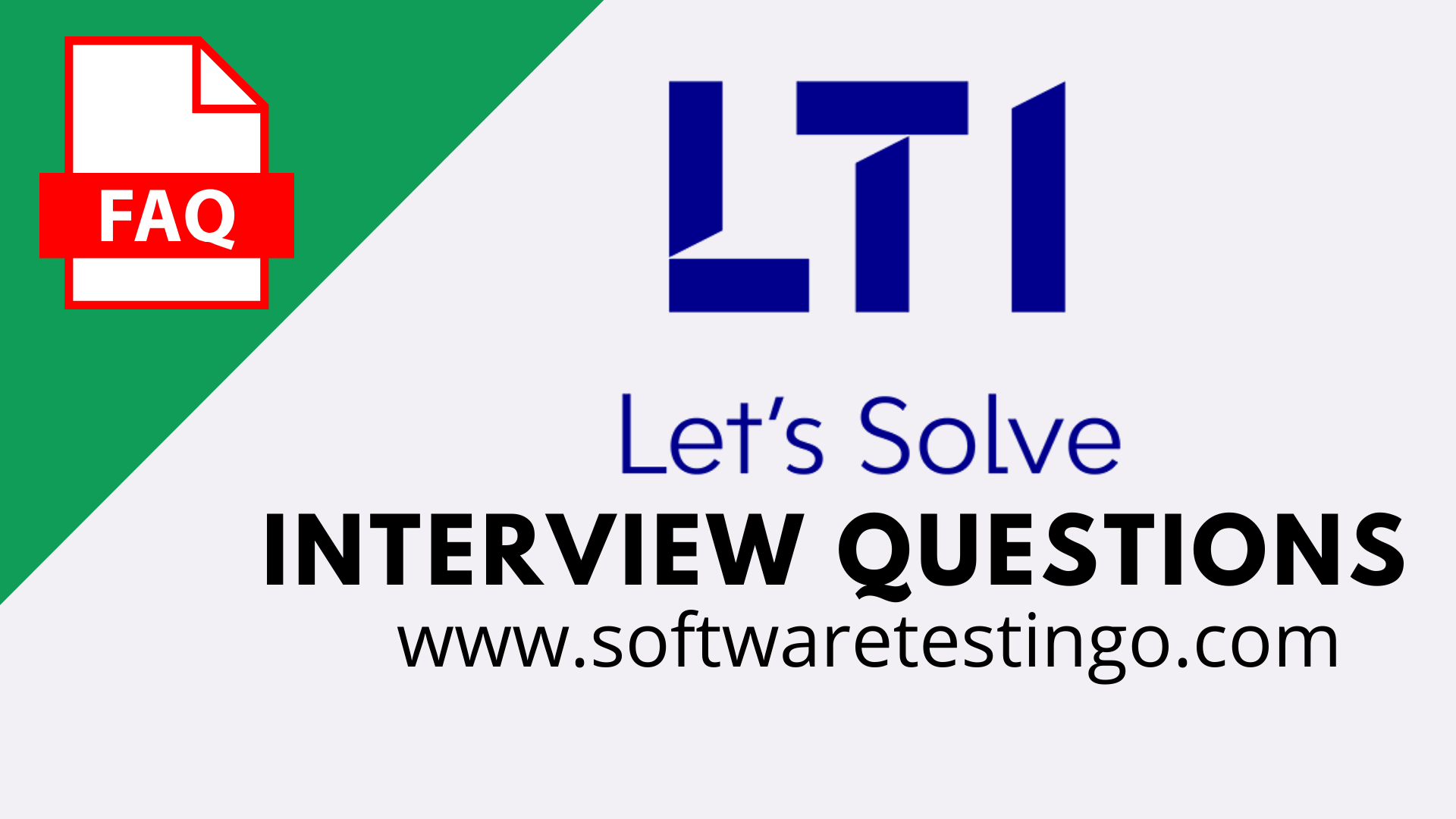 L&T and LTI Interview Questions