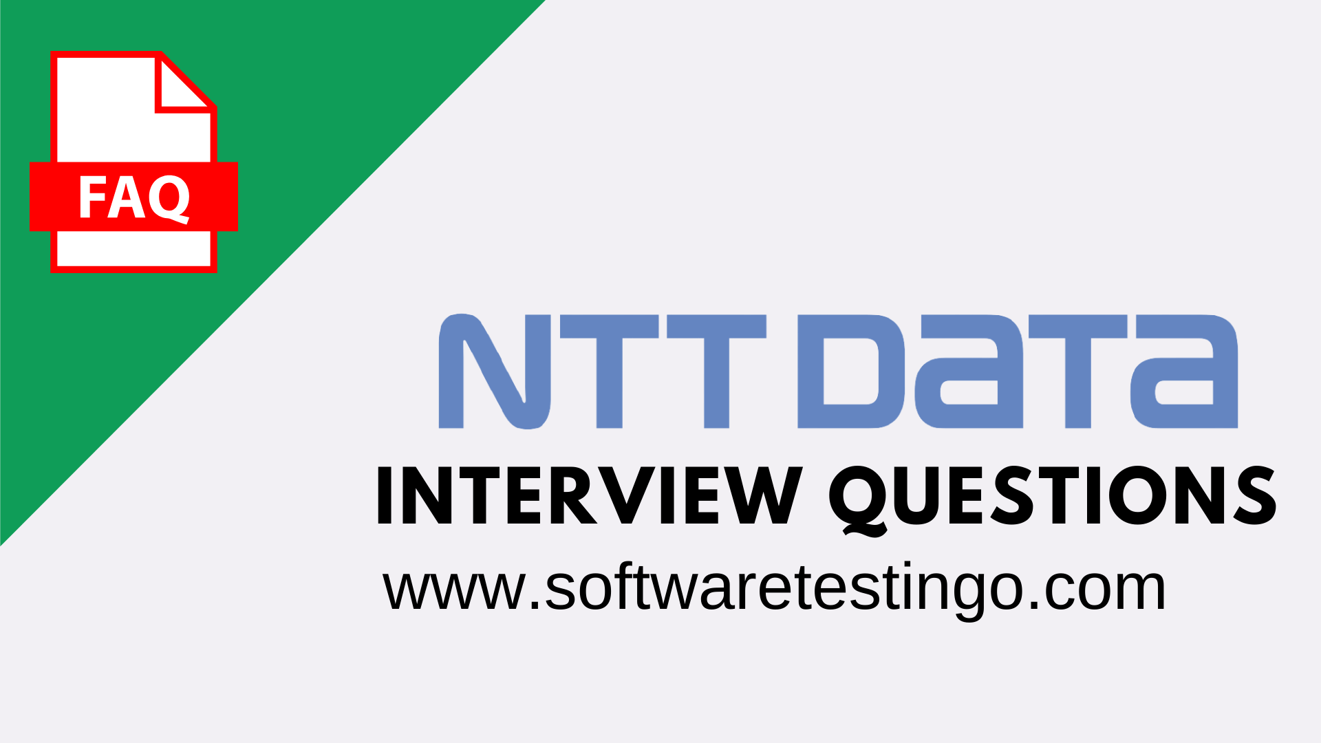 NTT Data Interview Questions