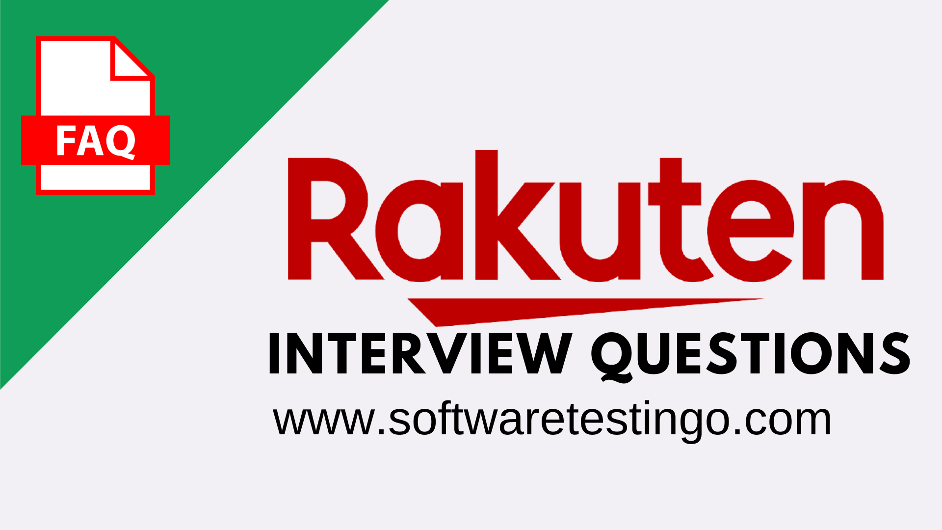 Rakuten interview Questions